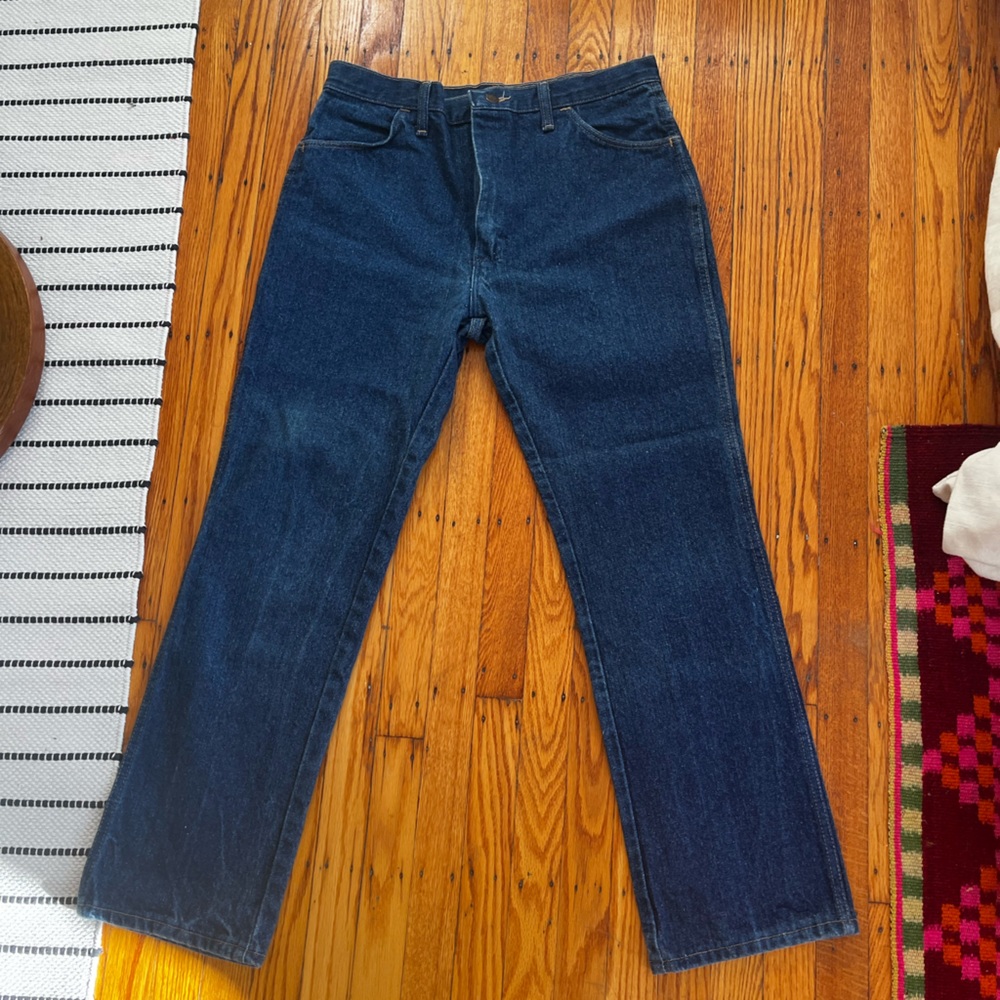 Perfect condition dark wash vintage rustler denim